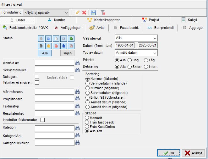 Filter – Svensk Dataförvaltning AB